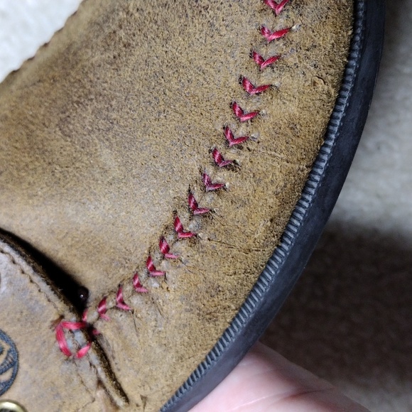 Allen Edmonds men\'s brown suede Sandlot NY Mets loafers. Size 8